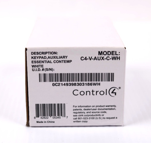 Control4 aux wh keypad - control4, c4-v-aux-c-wh