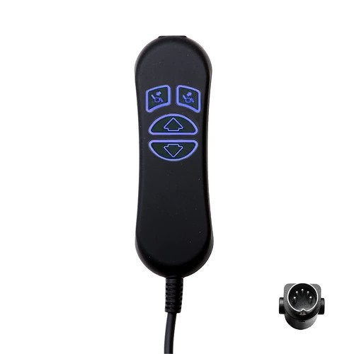 Reclining black remote control - black,
