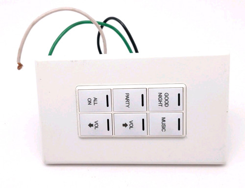 Control white button - white, 6-button
